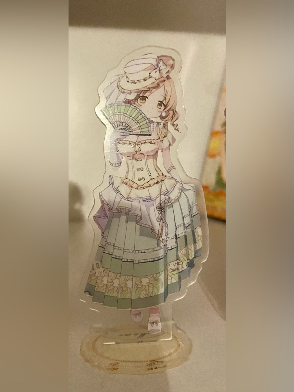 Anime Character Acrylic Stand - Pastel Green Dress